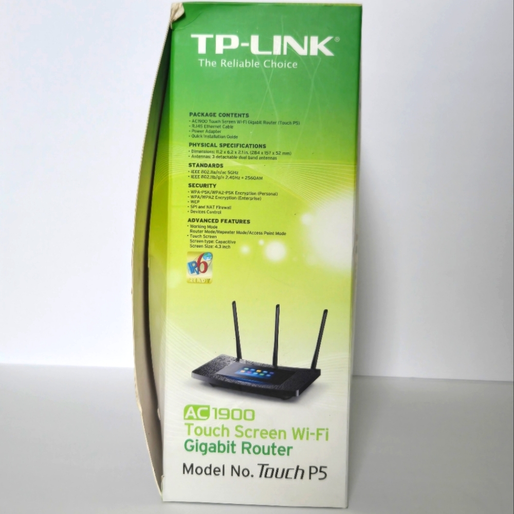 TP-Link Router AC1900 Touch Screen Wi-Fi Gigabit, Black (Open Box) - Picture 3 of 9
